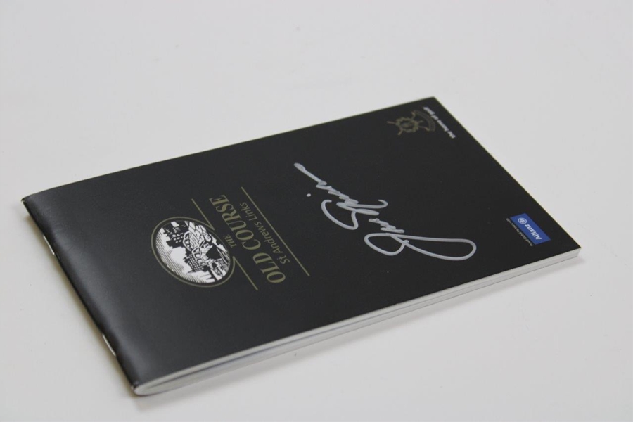 Jack Nicklaus Signed The Old Course St. Andrews Clourse Guide & Stroke Saver with Letter JSA ALOA