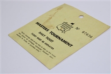 Circa 1970's Masters Tournament 'Extra Day' Square Ticket #07636