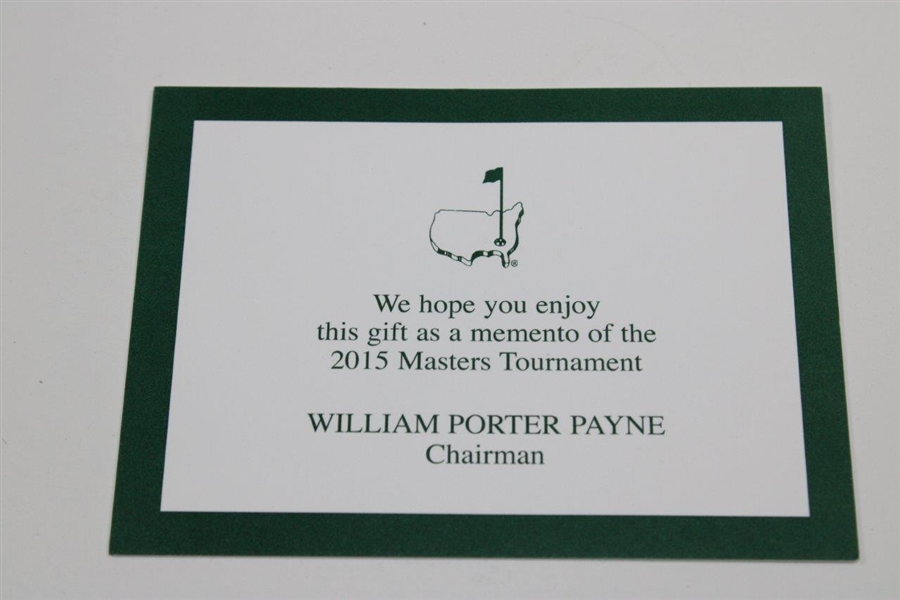 2015 Augusta National Golf Club Ltd Ed Masters Gift Tiffany & Co Beautification Plate in Box with Card