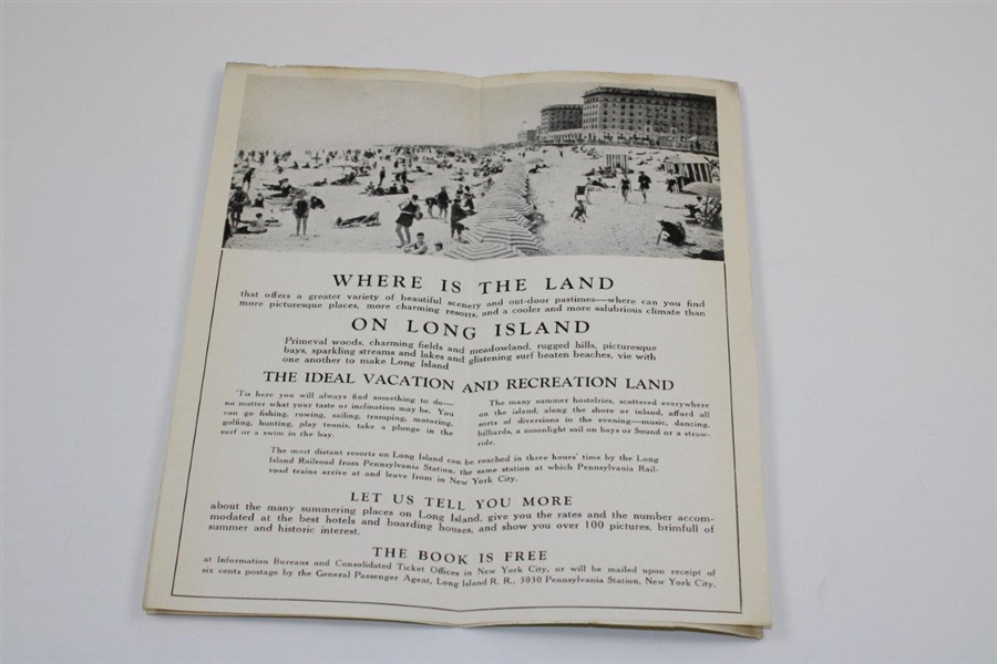 1924 'Along the Sunrise Trails of Long Island' Railroad Pennsylvania Station, New York Advertising/Travel Brochure