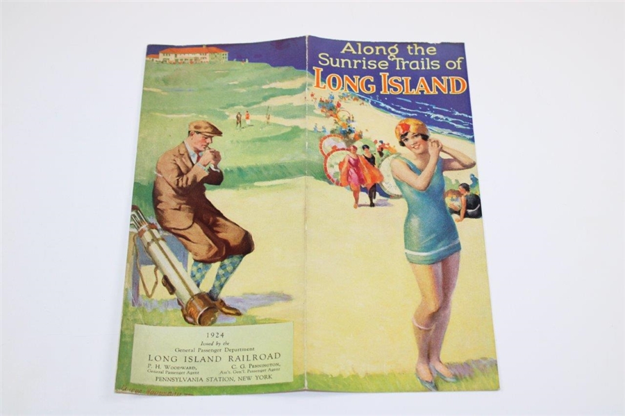 1924 'Along the Sunrise Trails of Long Island' Railroad Pennsylvania Station, New York Advertising/Travel Brochure