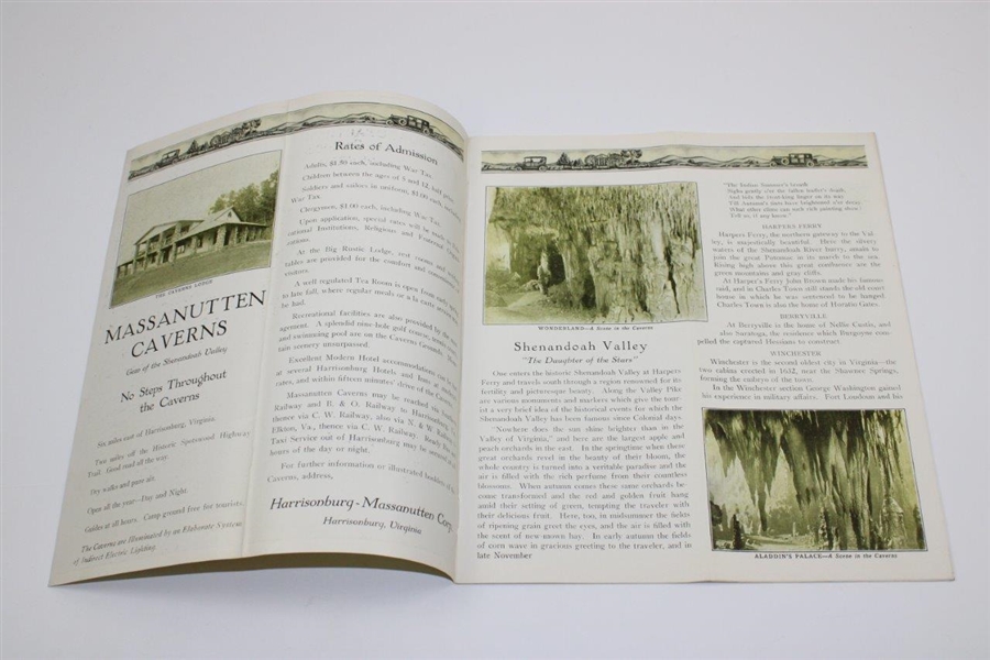 Vintage Massanutten Caverns Harrisburg Va Advertising/Travel Brochure - Caverns, Golf, Camp, etc.