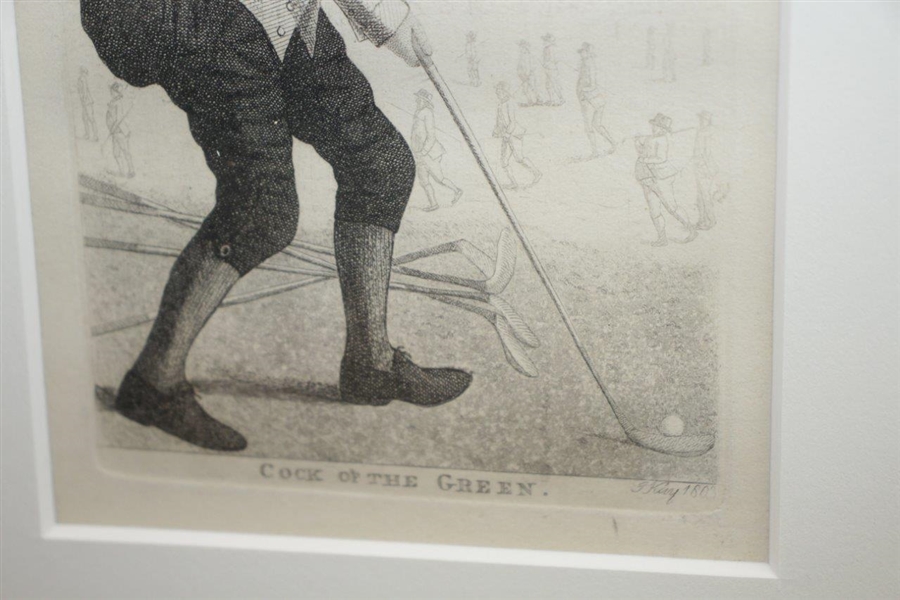 1803 John Kay Original Golf Etching Fantastic “The Cock O’ The Green”