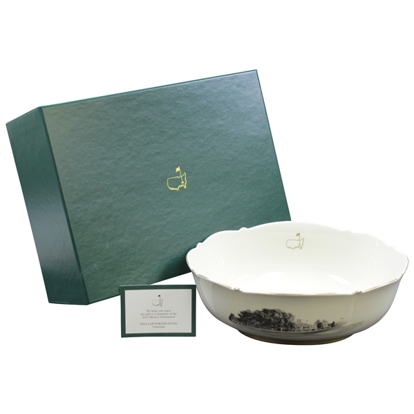 Augusta National Golf Club Pickard Porcelain Bowl - 2014 Masters Member Gift in Original Box with Card