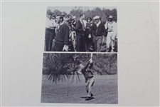 Nine (9) Personal Kodak Photos  - Three of Seve Ballesteros, Four of Jack Nicklaus, & Two of Arnold Palmer