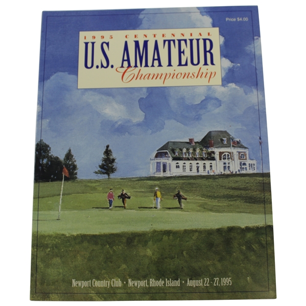 1995 US Amateur at Newport Country Club Official Program - Tiger Woods Winner
