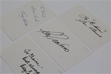 US Open Champs Snead, Bolt, Trevino, & Casper Signed Index Cards JSA ALOA