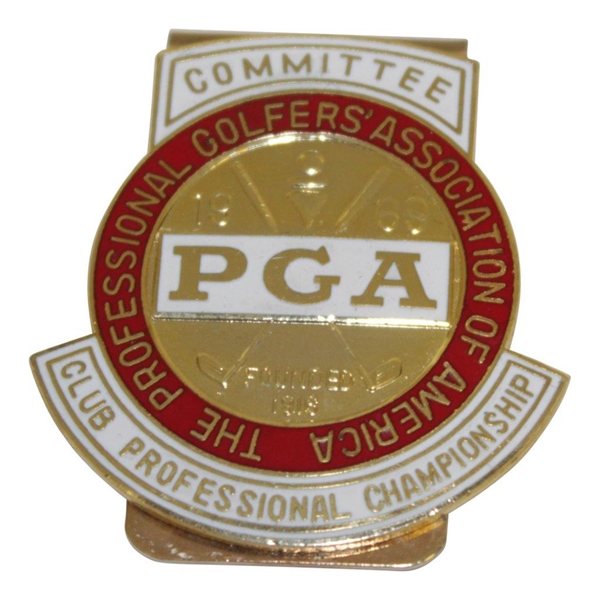 1969 PGA Club Professional Championship Committee Money Clip in Box