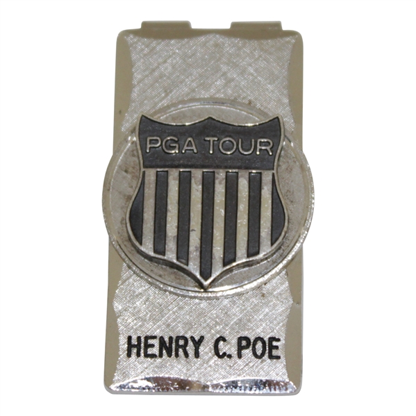 Henry C. Poe's PGA Tour Sterling PGA Tour Shield Money Clip