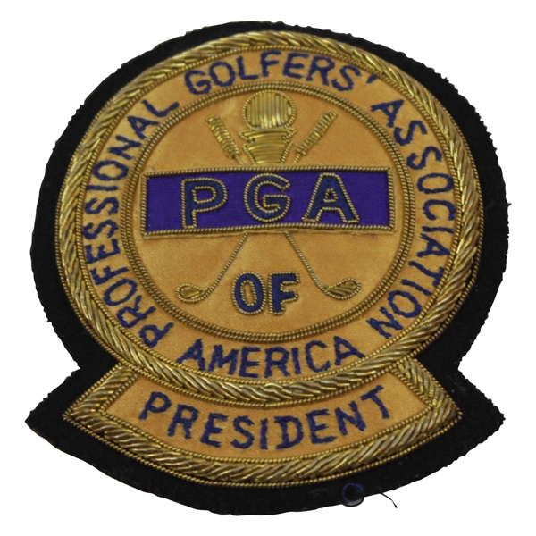 Henry Poe's Professional Golfer's Association of America President Bullion Crest