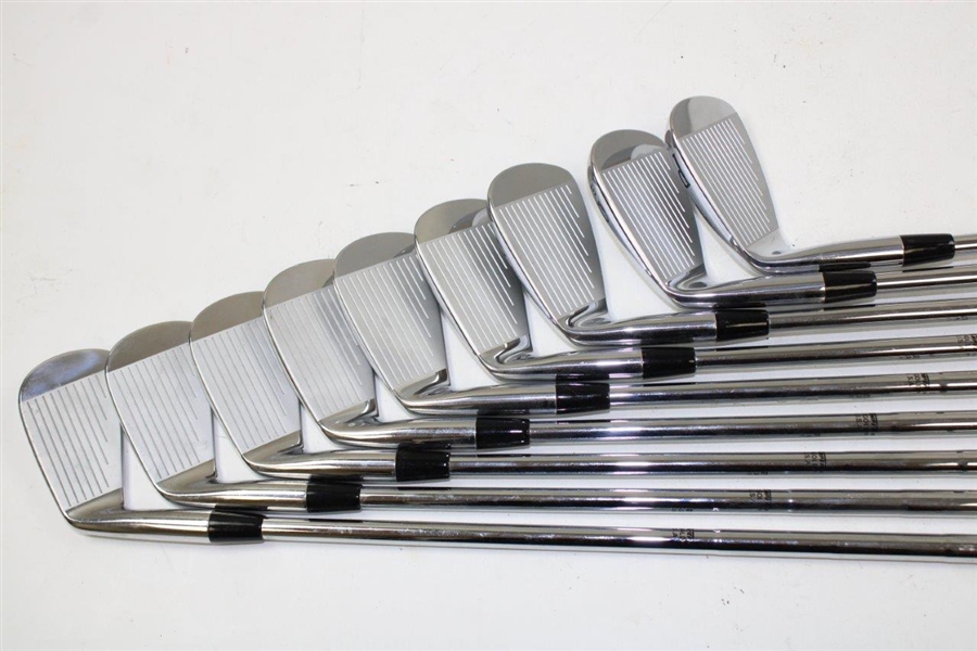 Greg Norman's Personal Used Set of Titleist Forged 680 Irons 2-PW