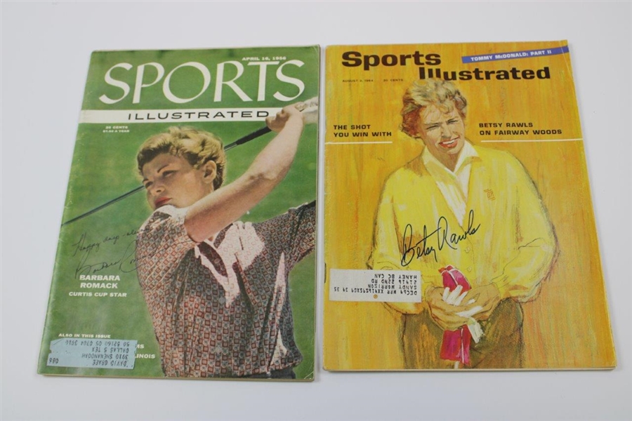 Barbara Romack Signed 1956 Sports Illustrated - Personalized JSA #PP58226 And Betsy Rawls Signed 1964 Sports Illustrated JSA #PP58227