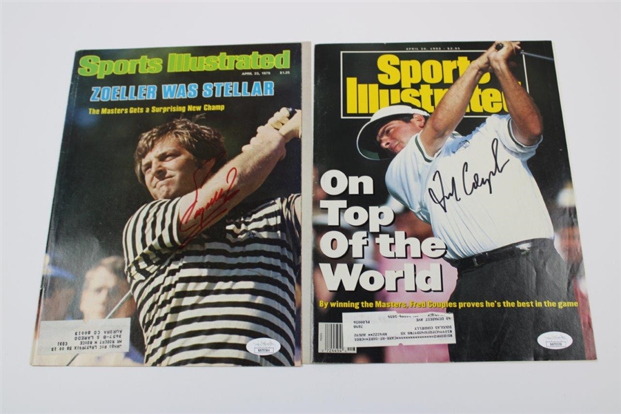 Fred Couples Signed 1992 Sports Illustrated JSA #NN70559, Fuzzy Zoeller Signed 1979 Sports Illustrated JSA #NN70564, And Jack Nicklaus Signed 1967 Sports Illustrated - Personalized JSA ALOA #NN70587