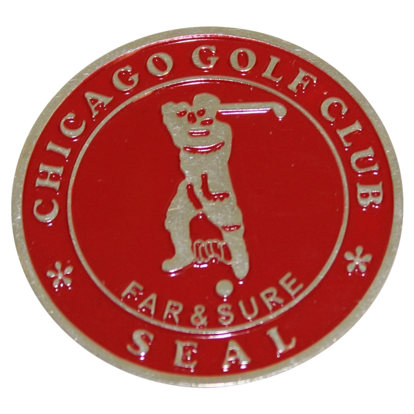 Chicago Golf Club 'Far & Sure' Seal Coin/Medallion - Red Arrow Markers - Vinny Giles Collection