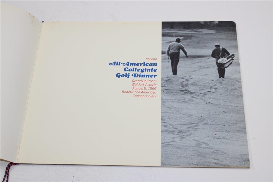 1966 All-American Collegiate Golf Dinner Official Program - August 9th - Second One