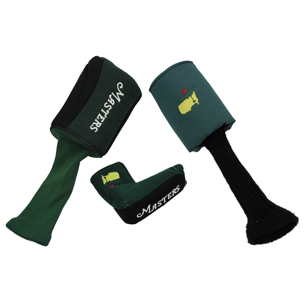 Three (3) Mastes Head Covers - Putter, Driver, & Driver