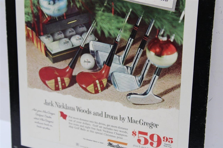 1960's Jack Nicklaus Point of Sale 12 x 17 MacGregor Cardboard Advertisement