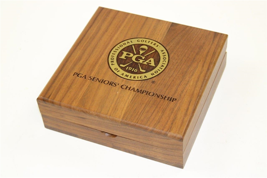 Jack Fleck's 1995 PGA Seniors Champions' Dinner Gift World Time Clock in Wood Case