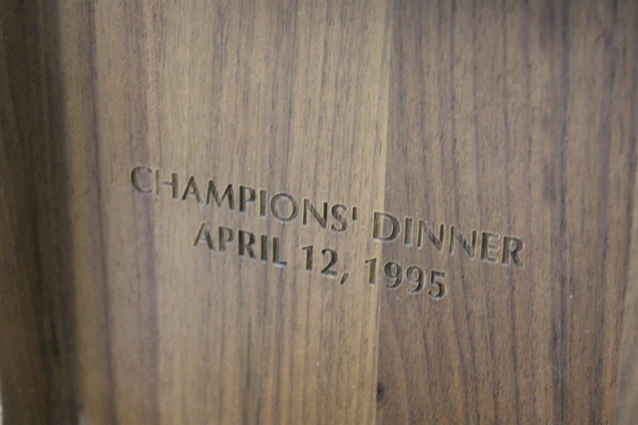 Jack Fleck's 1995 PGA Seniors Champions' Dinner Gift World Time Clock in Wood Case