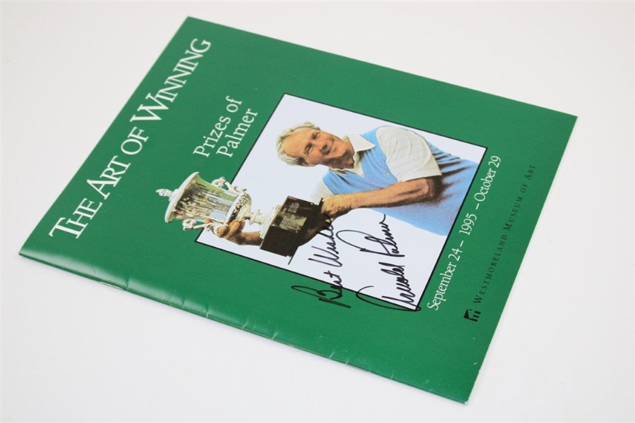 Arnold Palmer Signed 1995 'The Art of Winning' Prizes Of Palmer Booklet JSA ALOA