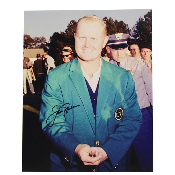 Jack Nicklaus Signed Masters Green Jacket First Win in 1963 Photo with Letter JSA ALOA