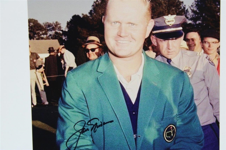 Jack Nicklaus Signed Masters Green Jacket First Win in 1963 Photo with Letter JSA ALOA