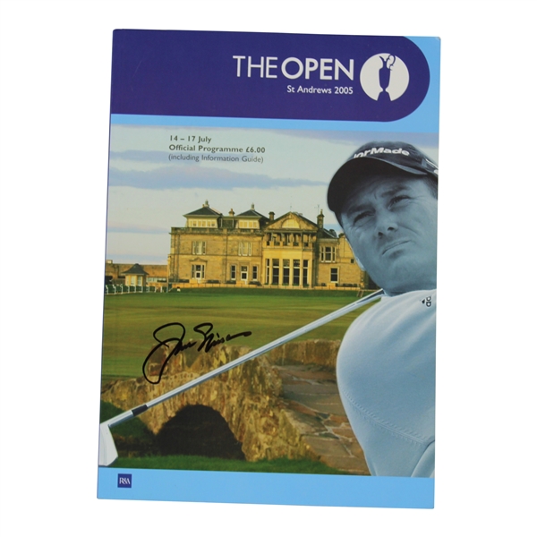 Jack Nicklaus Twice-Signed 2005 OPEN Championship at St. Andrews Program with Letter JSA ALOA