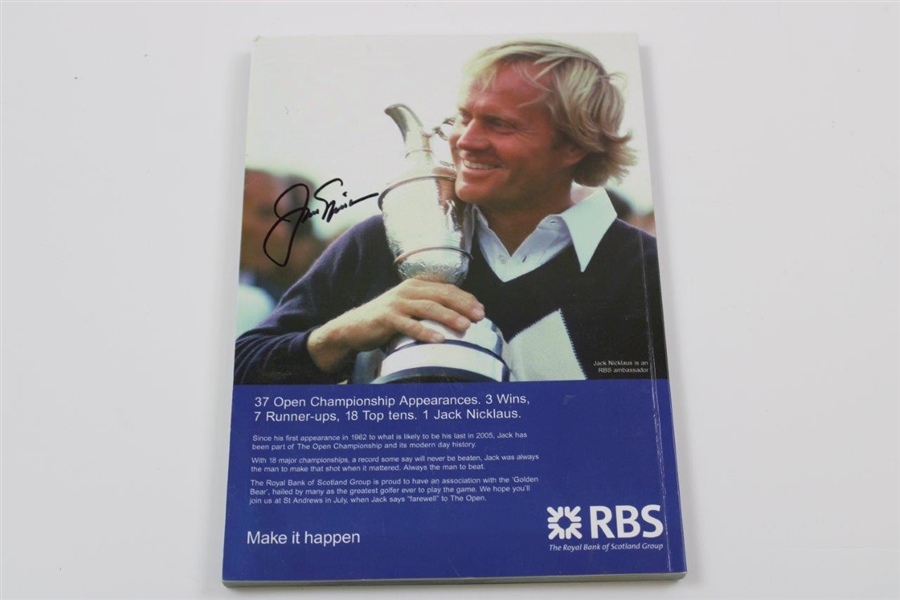 Jack Nicklaus Twice-Signed 2005 OPEN Championship at St. Andrews Program with Letter JSA ALOA