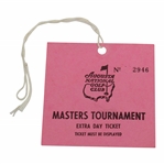 Circa 1970s Masters Tournament Extra Day Square Ticket #2946