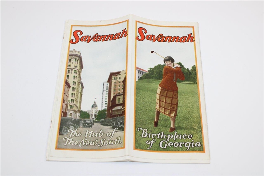 Vintage Savannah: Birthplace Of Georgia/Hub of the South' Advertising/Travel Brochure