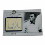 Arnold Palmer 1/1 'The King' Authentic Autograph DNJCards Creation Golf Card with Cut JSA ALOA
