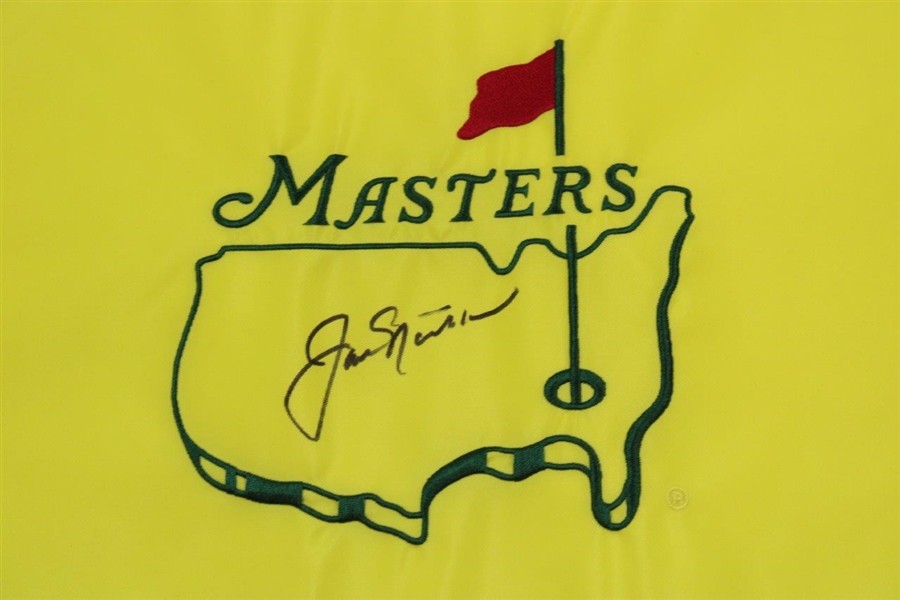 Jack Nicklaus Signed Undated Masters Embroidered Flag JSA #BB22747