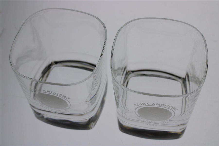 The Saint Andrew's Golf Club '1888' Glass Decanter with Two (2) Logo Glasses
