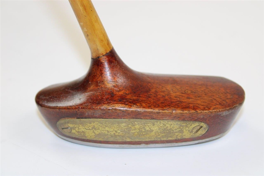 Heavy Brass Faced Center Shafted Putter - Unmarked