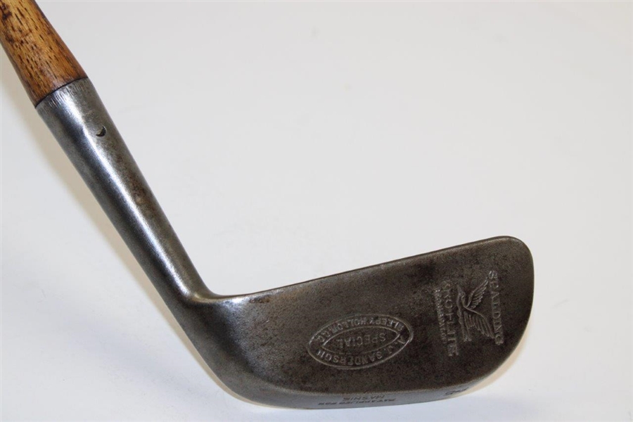 Vintage Spalding Kro-Flite A.J. Sanderson Sleepy Hollow Golf Club F-5 Mashie with Half Lined-Face