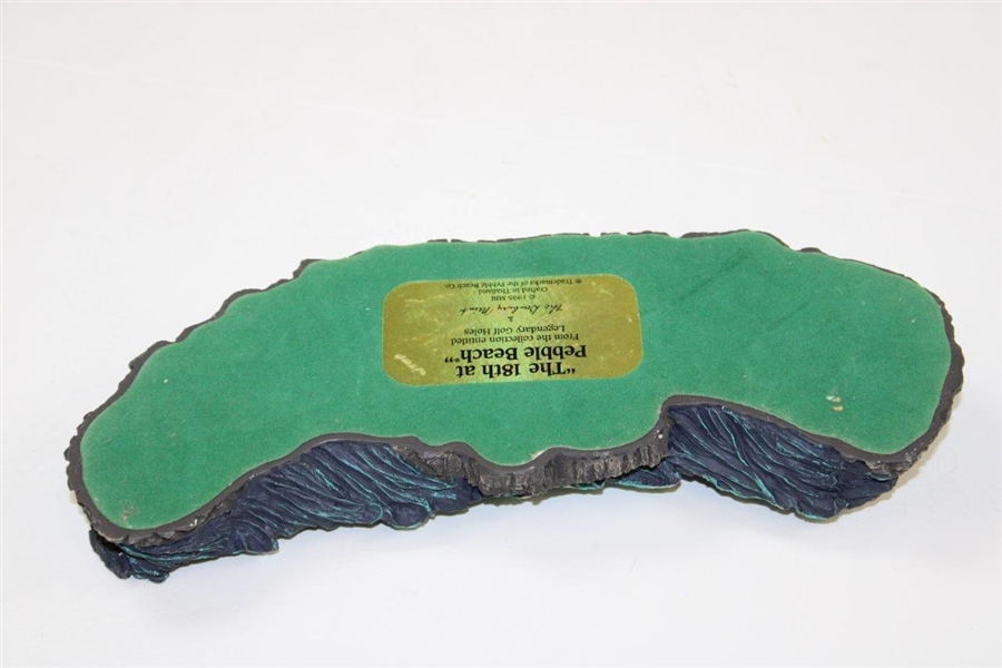 1995 Danbury Mint 'The 18th at Pebble Beach' from the Legendary Golf Holes Collection