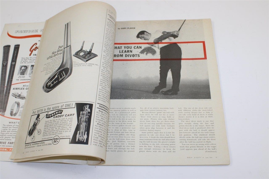 Byron Nelson Signed 1965 Golf Digest Magazine - June JSA ALOA