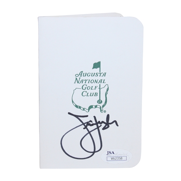 Jim Furyk Signed Augusta National Golf Club Scorecard JSA #V62358