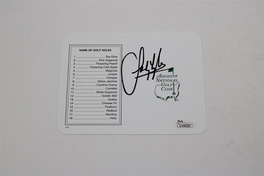 Sandy Lyle Signed Augusta National Golf Club Scorecard JSA #L44639