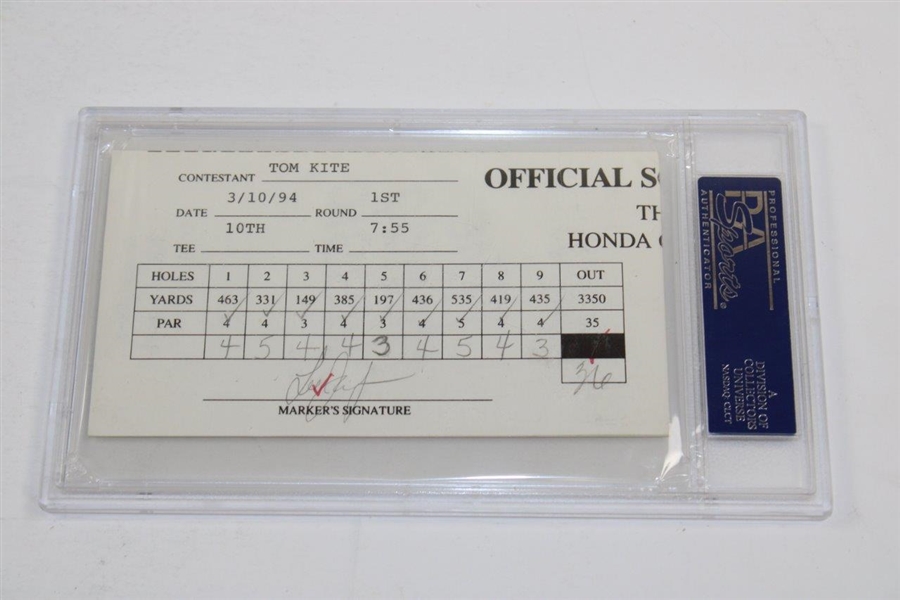 Tom Kite & Lee Janzen 1994 Honda Classic Scorecard - 2 US Open Champs - PSA/DNA Slabbed #83405896