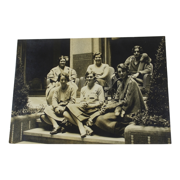 1930 Original Rockwell Photo Orcutt, Hicks & Rest Of Team In Paris Precurser To Curtis Cup
