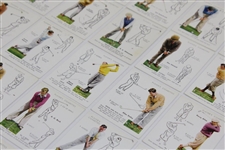 1939 Player's Cigarettes Complete Set of Twenty-Five (25) Golf Cards - Great Condition