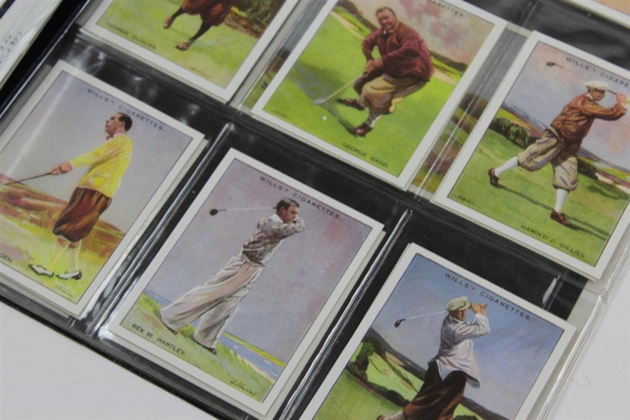 1987 Reprint Set of 25 W.D. & H.O. 1930 Originally Issued Famous Golfers Cards