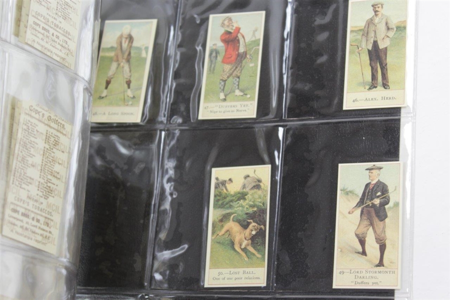 1984 Reprint Set of 50 Copes Golfers 1900 Originally Issued Cards