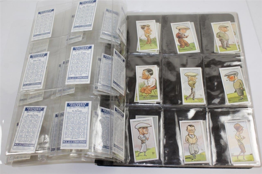 1989 Reprint Set of 50 W.A. & A.C. Churchman 1931 Originally Issued Prominent Golfers Cards