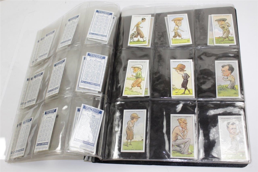 1989 Reprint Set of 50 W.A. & A.C. Churchman 1931 Originally Issued Prominent Golfers Cards