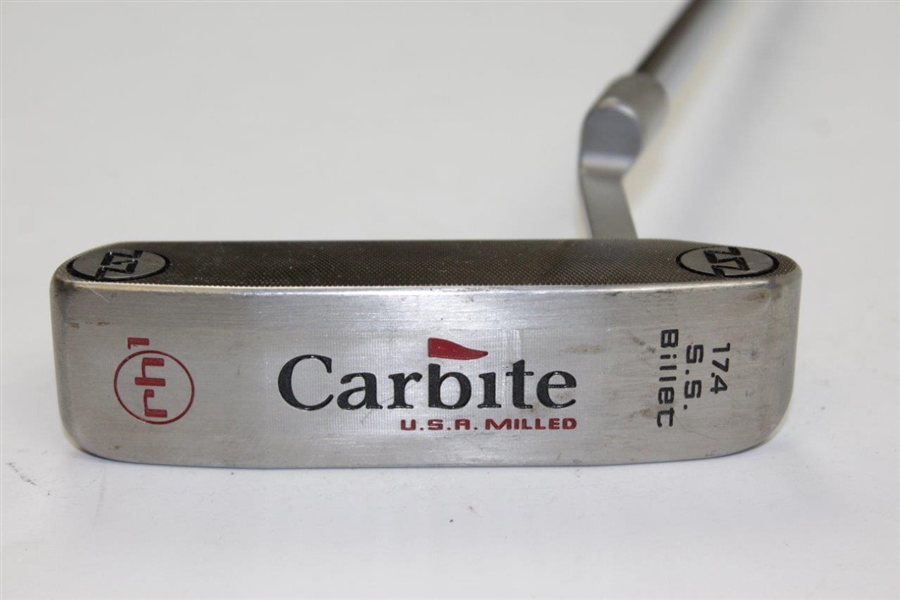 Greg Norman's Personal Used Carbite rh1 U.S.A. Milled 17.4 S.S. Billet Putter