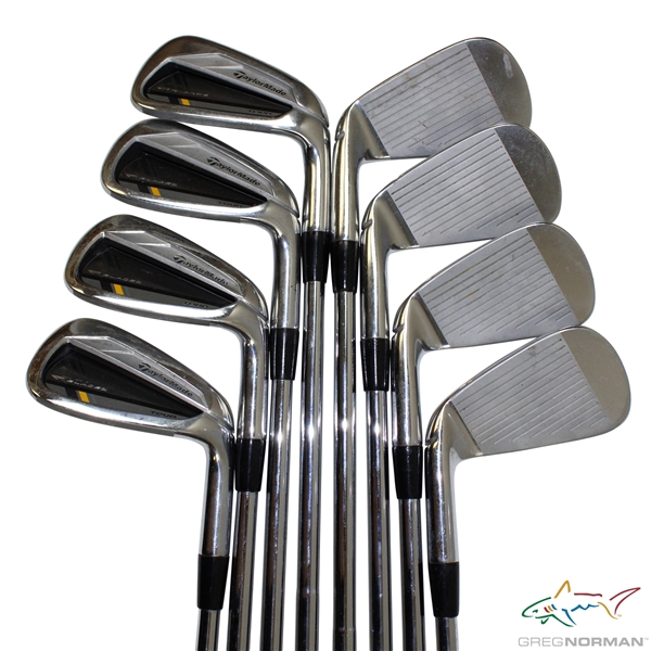 Greg Norman's Personal Used Set of TaylorMade Bladez Tour Irons 3-PW