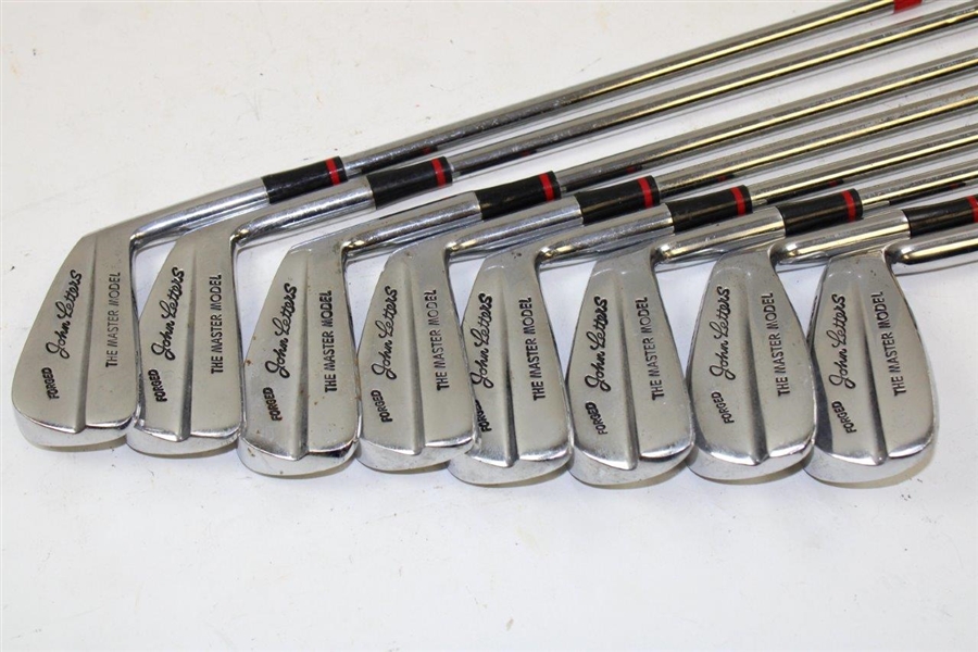 Greg Norman's Personal Used Set of John Letters 'The Master Model' Foged Irons 2-9