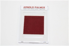 Arnold Palmer’s 1980 Canadian PGA Championship GAME WORN Polo Shirt Swatch w/COA